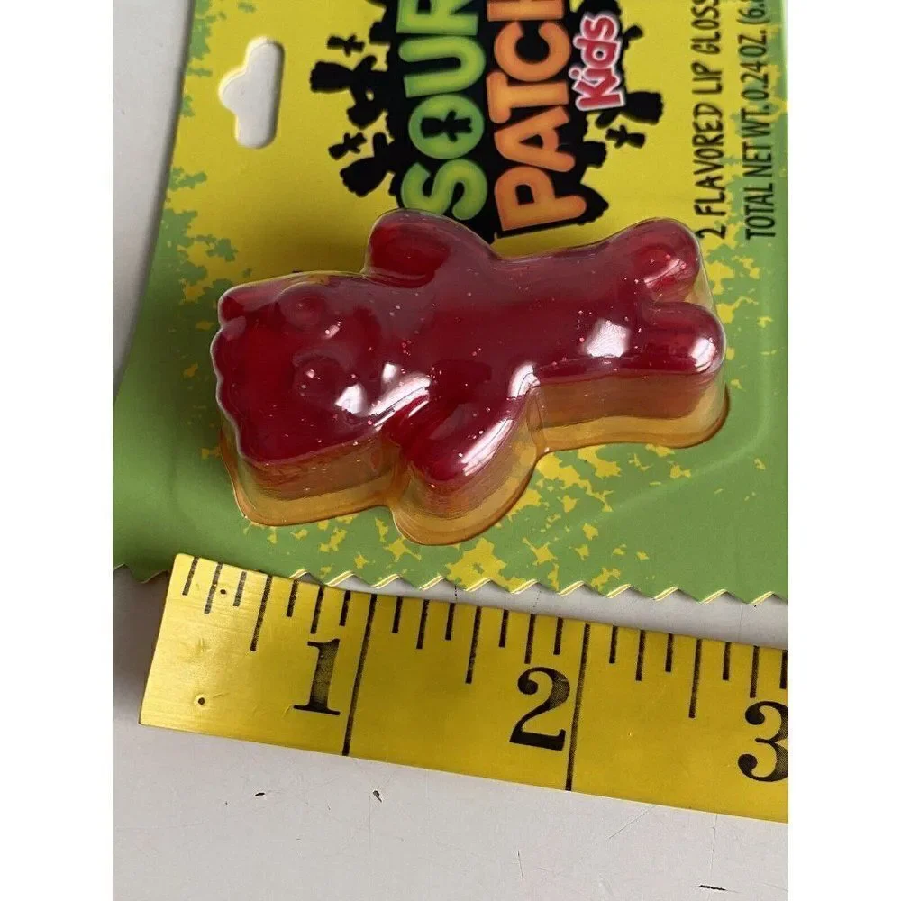 2 Pk Taste Beauty Sour Patch Kids Blue Raspberry Cherry Flavored Lip Balm‎ Gloss